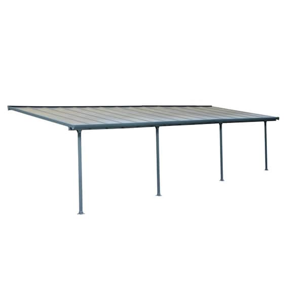 Palram - Canopia Feria Patio Cover - 10 ft. x 28 ft. - Gray HG9428 - main